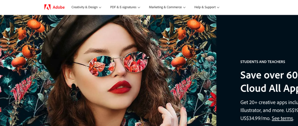 Adobe Creative Cloud Homepage